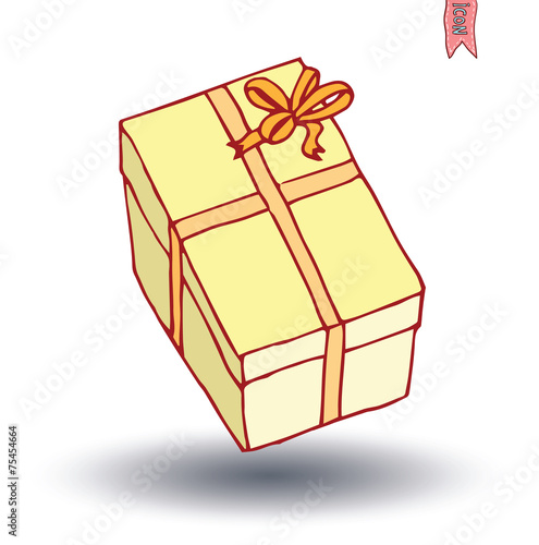 present icon, vector illustration.