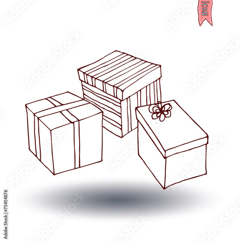 present icons. vector illustration.
