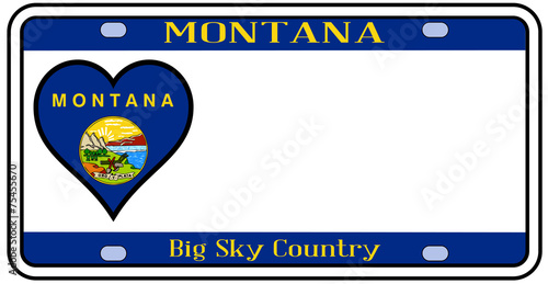 Montana State License Plate