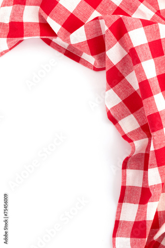 cloth napkin on white background