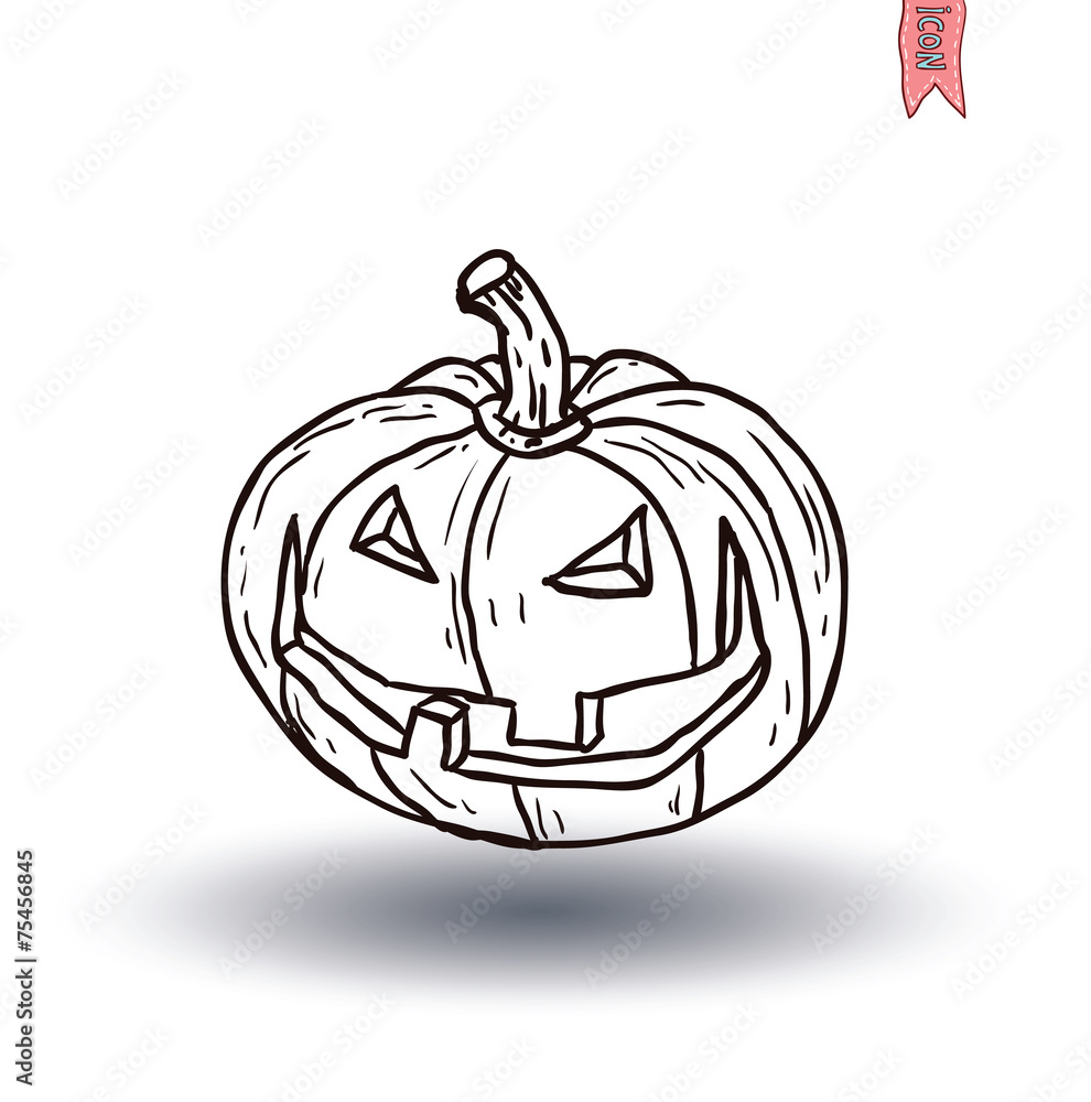 Jack O Lantern halloween pumpkin. vector illustration Jack O Lantern halloween pumpkin. vector illustration