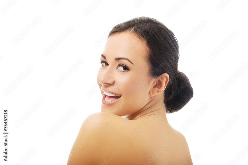 Sensual portrait nude woman looking at the camera Sensual portrait nude woman looking at the camera