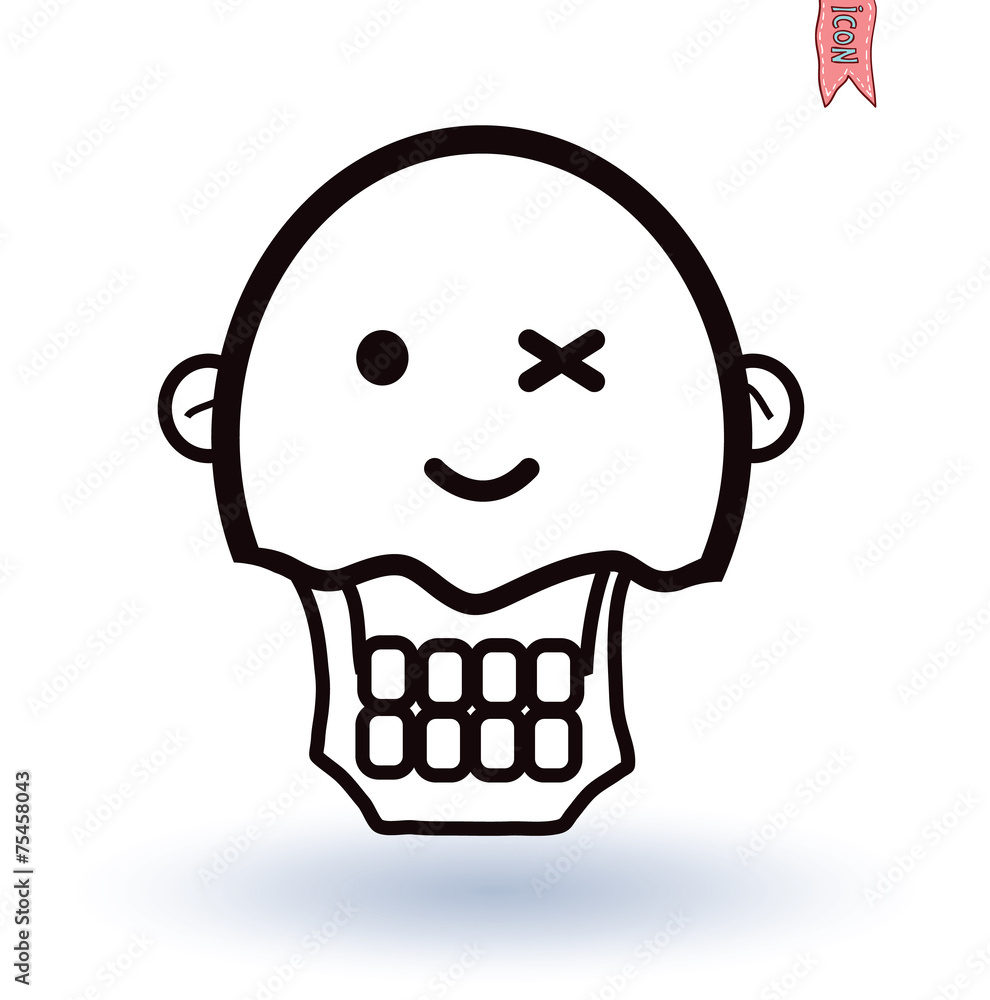 zombie cartoon character, vector illustration. zombie cartoon character, vector illustration.