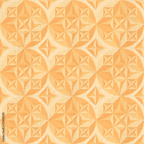 Wood carving. Geometric background.