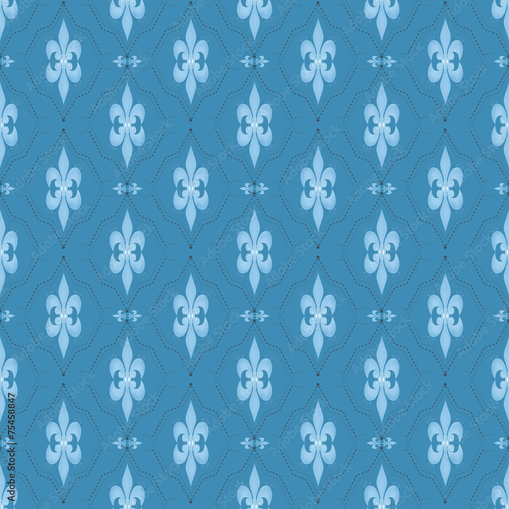 Fototapeta premium Ornamental seamless pattern damask arabesque elements texture ba