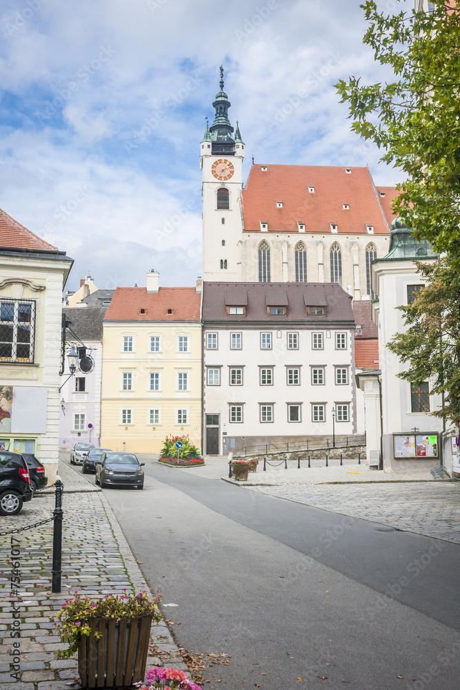Obraz premium Krems in the Wachau areal view