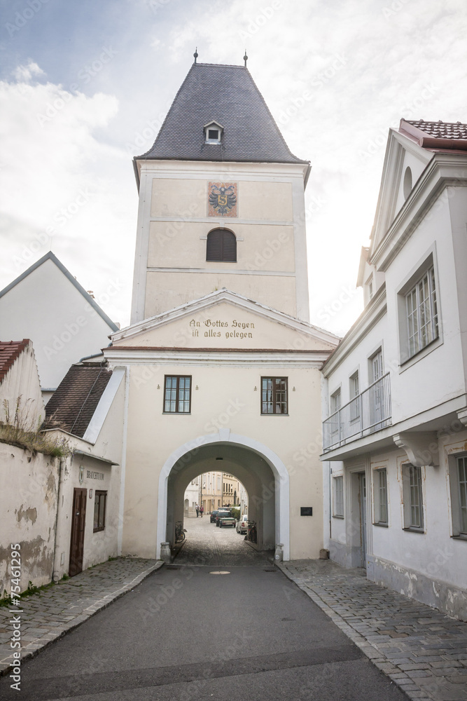 street in Stein-Krems.Austria street in Stein-Krems.Austria