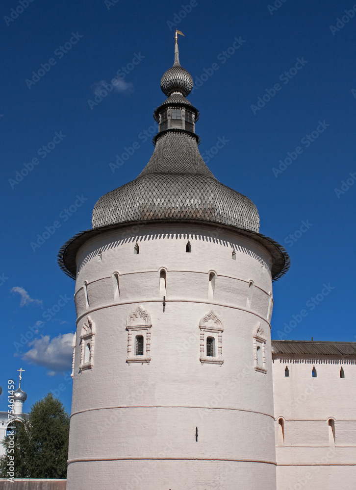 Tower in Rostov Kremlin, Russia 