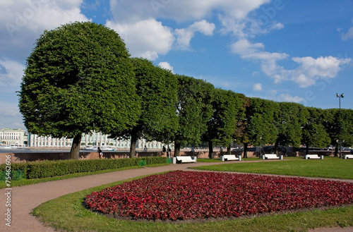 Trees on Old Saint Petersburg Stock Exchange, Saint Petersburg