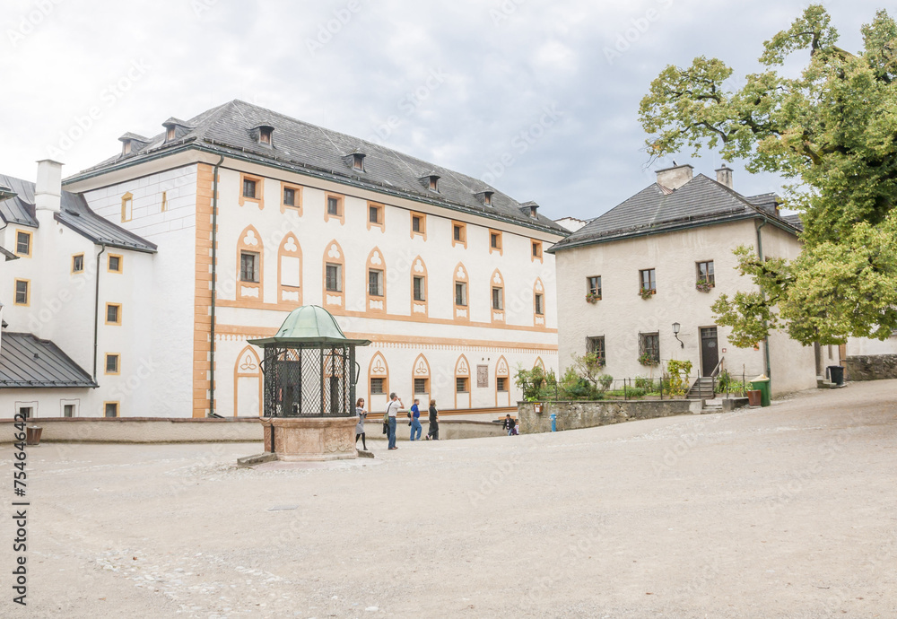 SALZBURG, AUSTRIA : The fortress Hohensalzburg on July 20, 2015 in Salzburg, Austria