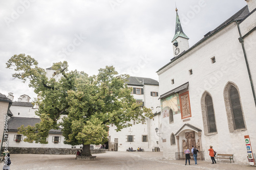 SALZBURG, AUSTRIA : The fortress Hohensalzburg on July 20, 2015 in Salzburg, Austria