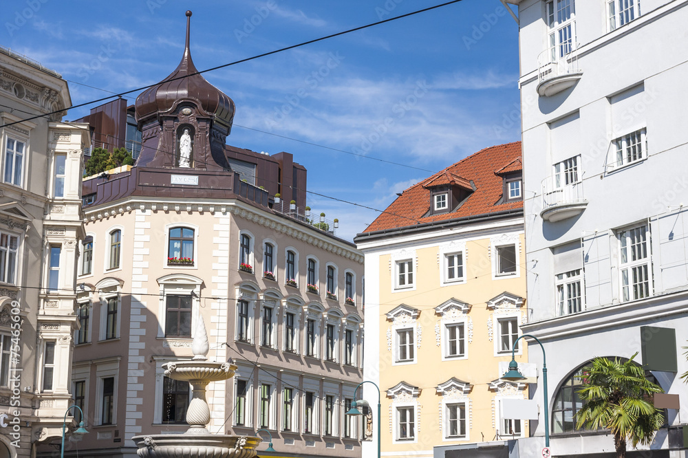 Main Square view in Linz, Austria Main Square view in Linz, Austria
