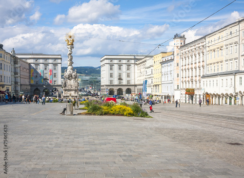 Fotografie Main Square view in Linz, Austria