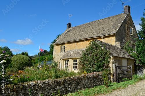 English cottage with garden