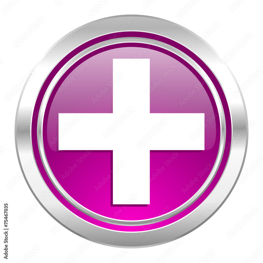 Obraz premium plus violet icon cross sign