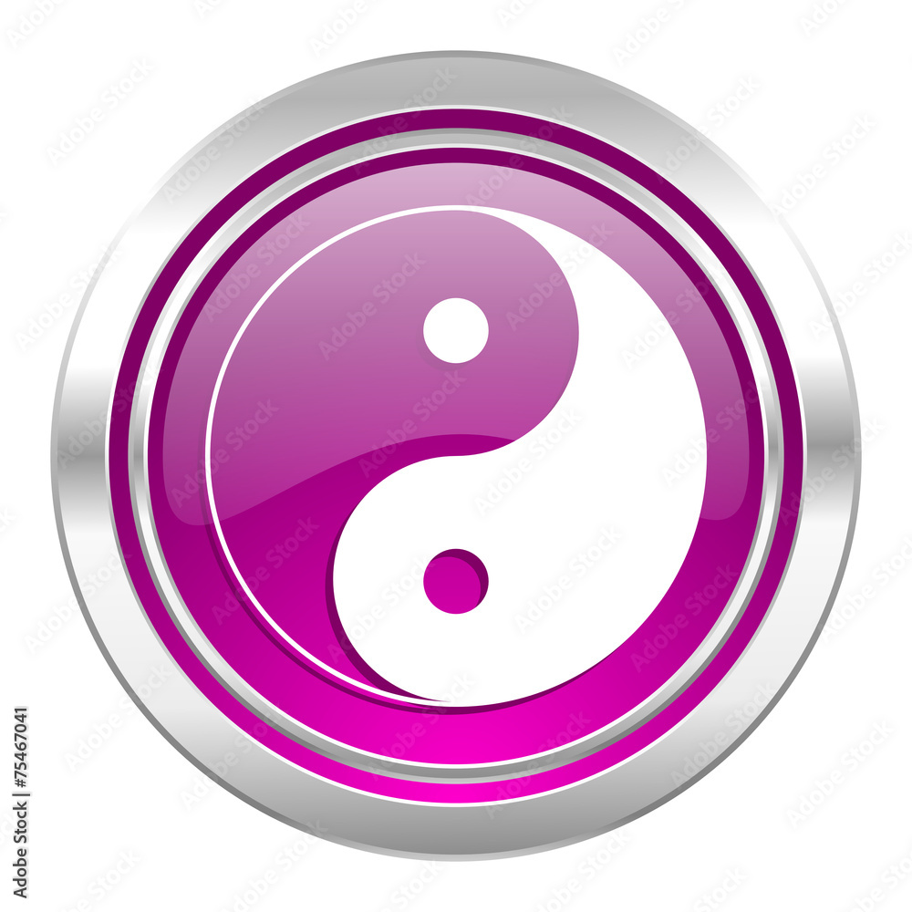 ying yang violet icon