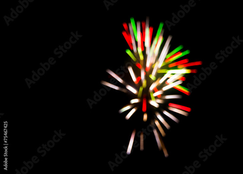 Obraz na płótnie Fireworks w salonie