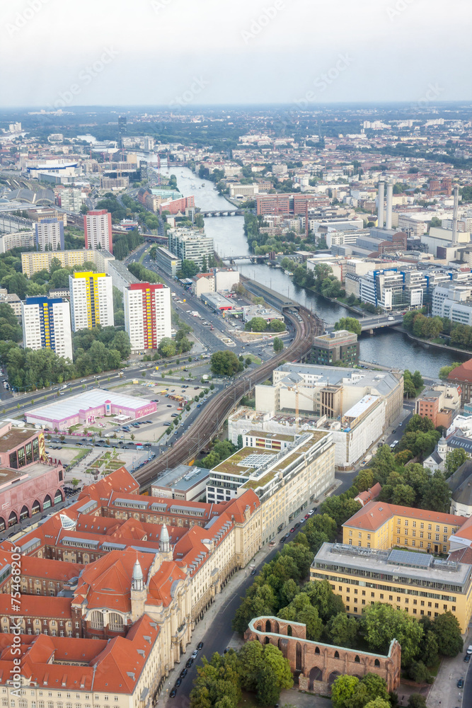 Obraz premium Berlin - areal-view, Germany