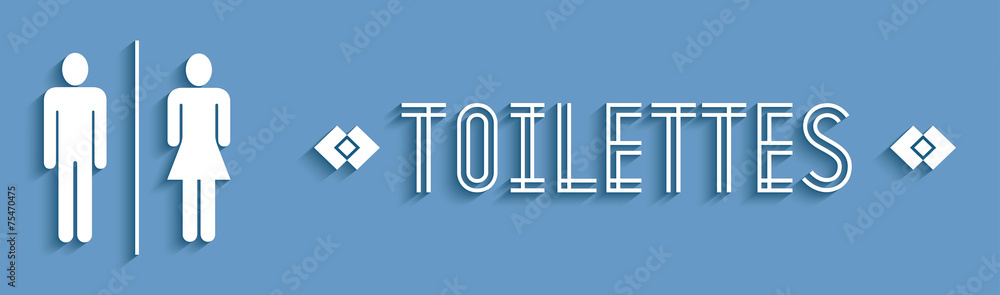 Signalétique toilettes. Signalétique toilettes.