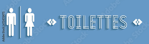 Signalétique toilettes.
