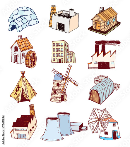 House icon, vector illustration.