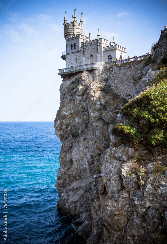 Famous Swallow's Nest Castle in Yalta, Crimea