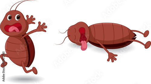 Cockroach cartoon expression