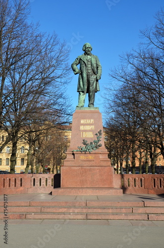 Monument to great russian composer Mikhail Glinka