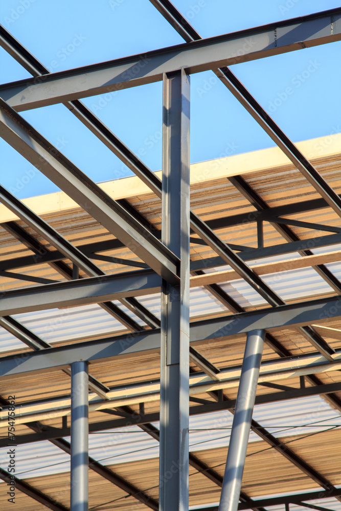New home construction framing. New home construction framing.