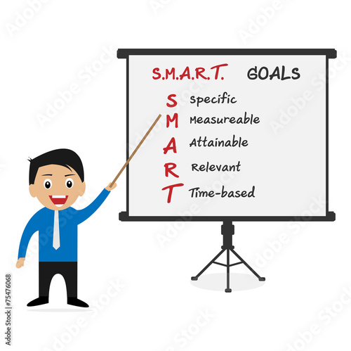 Smart Goal of Business Concept