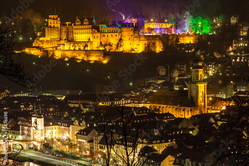 Heidelberg at night  Germany