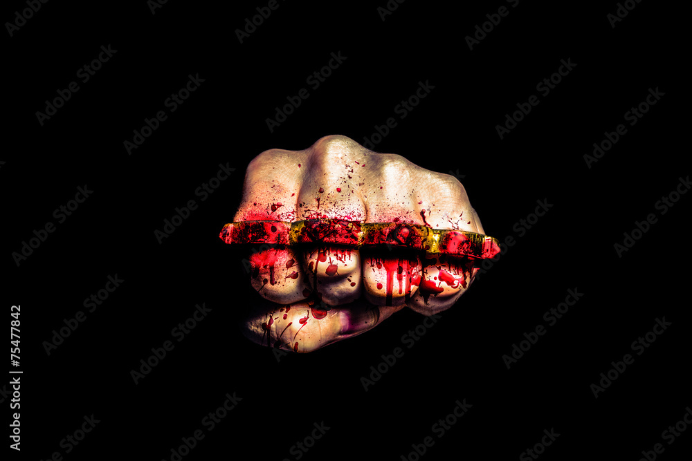 Bloody Knuckles From Fighting