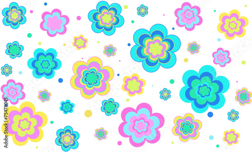 vector background with colored bright colors