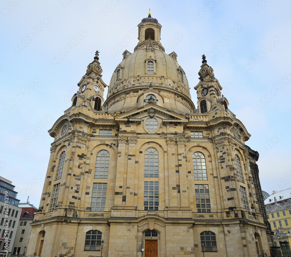 Frauenkirche church in Dresden,Germany
