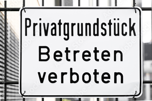 Privatgrundstück