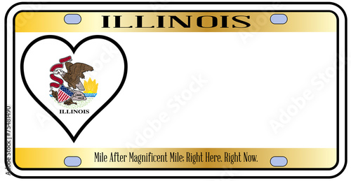 Illinois State License Plate
