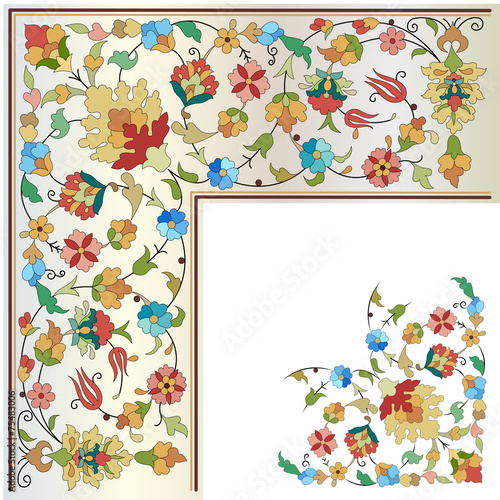 artistic ottoman pattern series twenty four