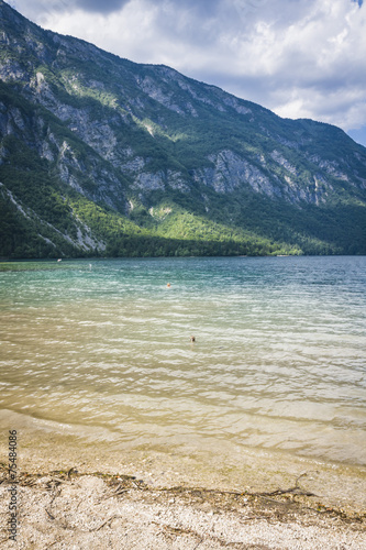 Mountain Lake bohinj in Julian Alps, Slovenia