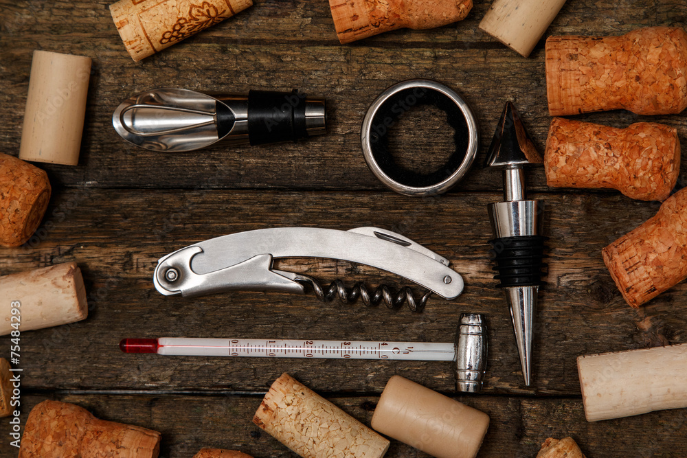 Different tools for wine
