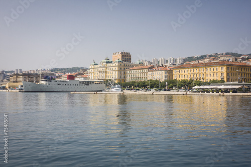 Square in the Downtown of Rijeka in Croatia