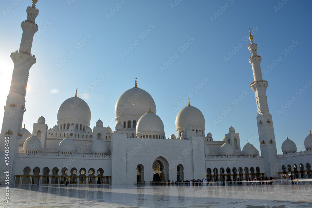 Obraz premium Sheikh Zayed Mosque in Abu Dhabi, UAE