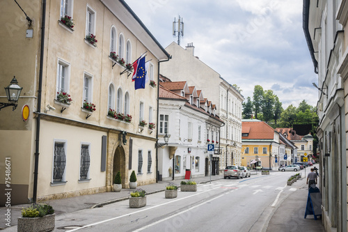 Fototapeta Naklejka Na Ścianę i Meble -  street in Kamnik city, Slovenia