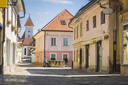 Main street in Kranj  Slovenia