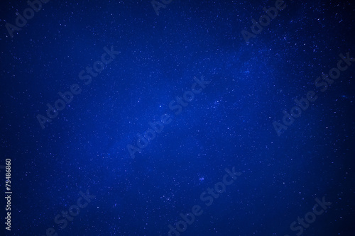 Blue sky with shiny stars background