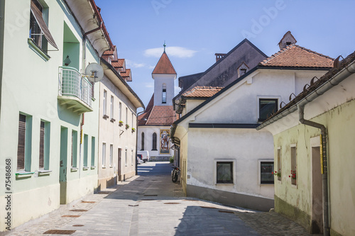 Main street in Kranj  Slovenia
