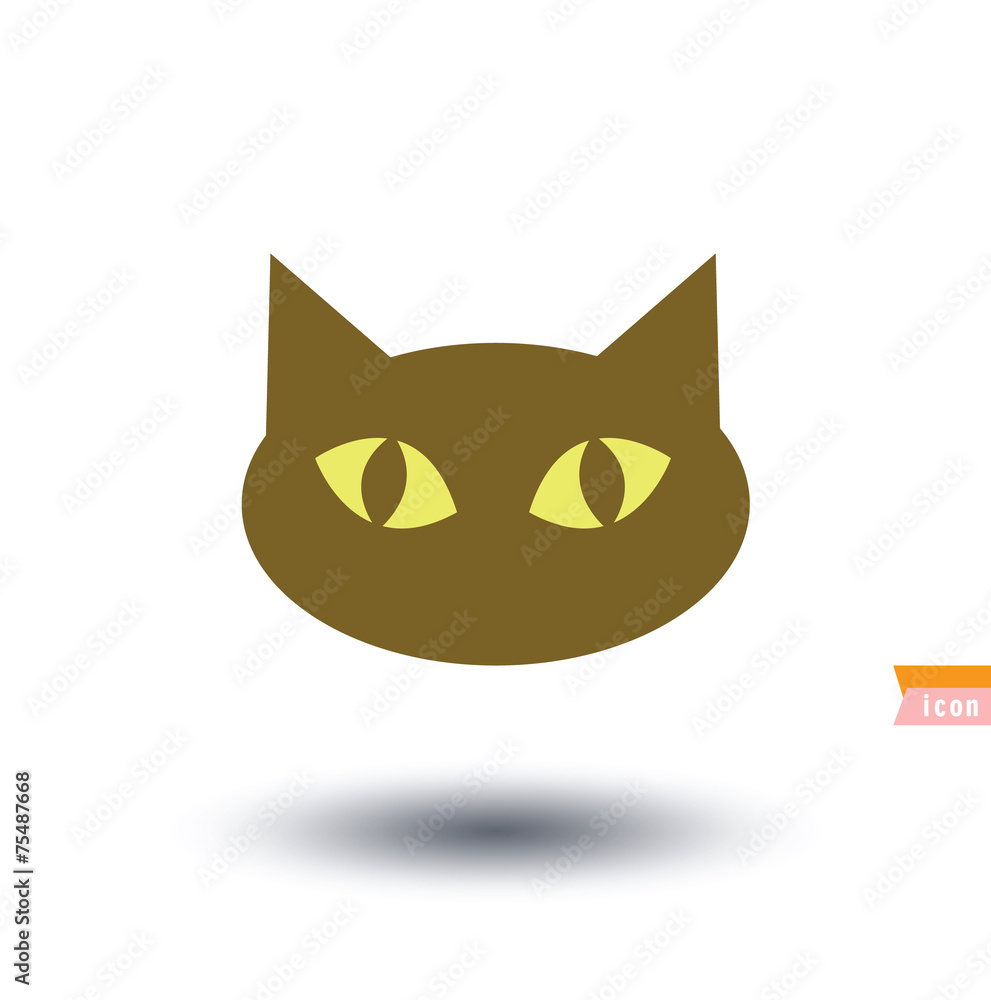 cat icon, vector illustration cat icon, vector illustration