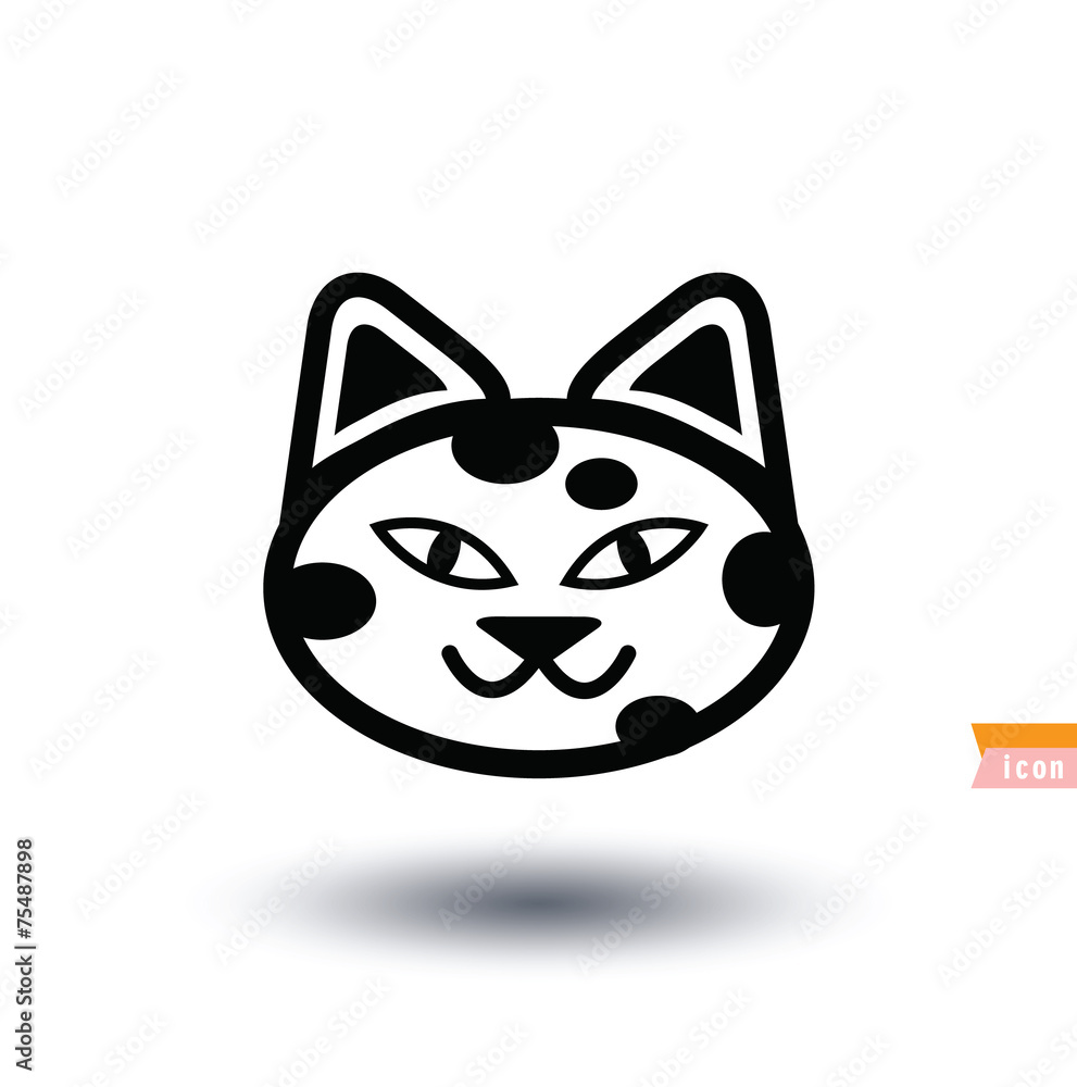 cat icon, vector illustration cat icon, vector illustration