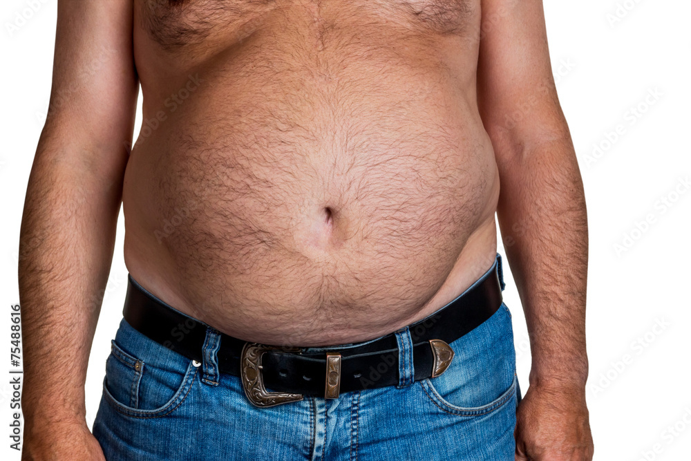 Mann mit Übergewicht StockFoto Adobe Stock