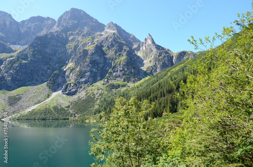Mountain lake  Morskie Oko in Tatras 