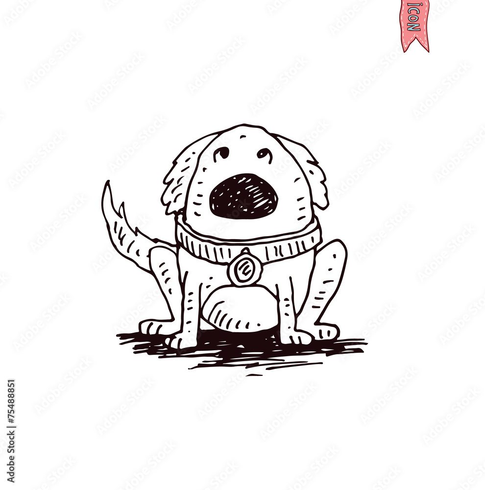 dog icon - vector illustration. dog icon - vector illustration.